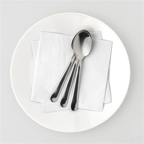 FANTASTISK paper napkin, white, 24x24 cm | IKEA Indonesia