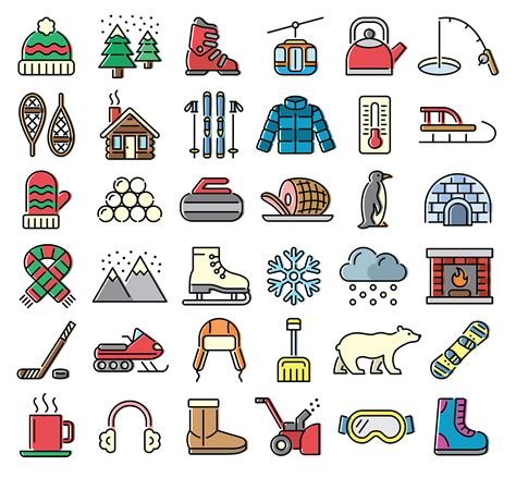 Free 36 Symbols of Winter illustrations Vectors SVGs and PNGs