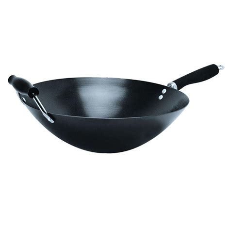 Ecolution Hong Kong Chopstick House Carbon Steel Wok with Helper Handle ...