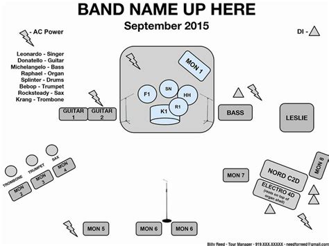 Band Input List Template New How to Create A Stage Plot and Input List Needforreed | List ...