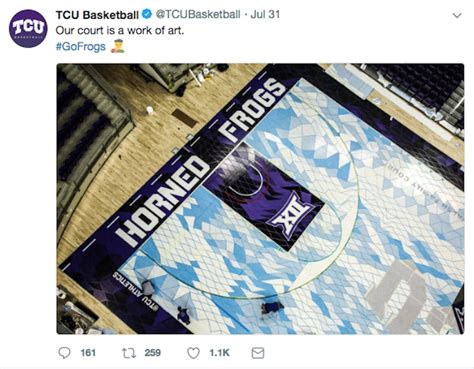 Tweet of TCU Basketball Court Being Refinished Causes Brief Uproar ...