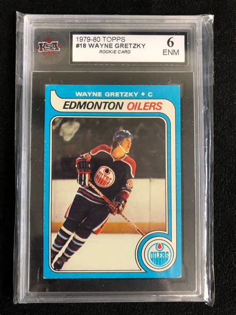 1979-80 TOPPS #18 WAYNE GRETZKY ROOKIE CARD (6 ENM)