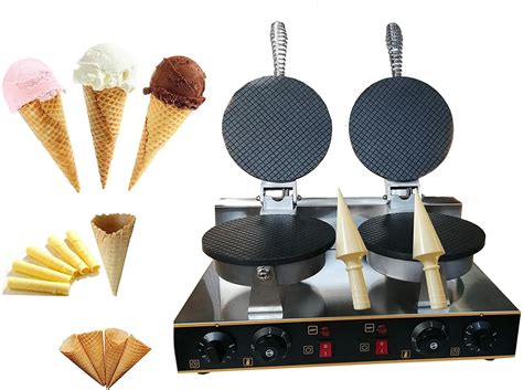 Electric Double Plate Ice Cream Cone Maker – Roll Ice Cream