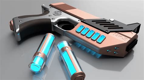 Futuristic Pistol MKII : Fusion360