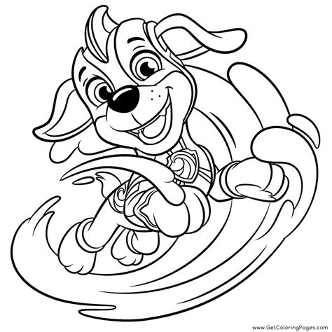 Mighty Pups Zuma Coloring Page - Free Printable Coloring Pages