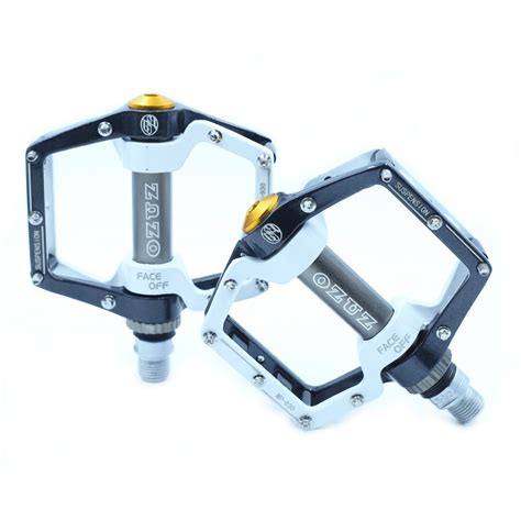 OZUZ Alloy Aluminum Mountain BMX Bike Pedals 9/16 inch Road Bicycle Pedals Sealed Bearing Flat ...