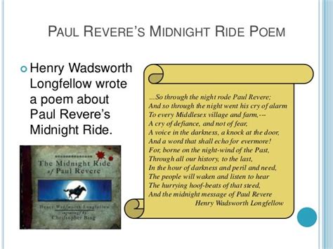 Paul revere's midnight ride