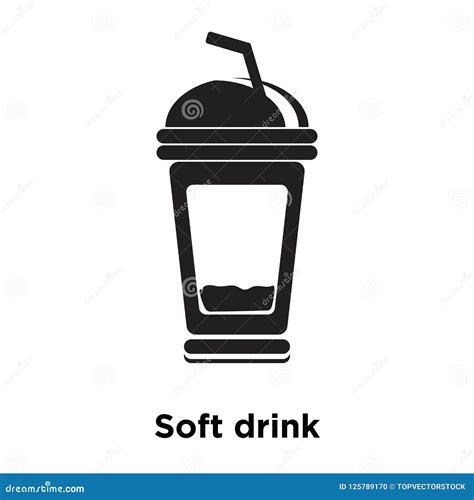 Soft Drink Icon Vector Isolated on White Background, Logo Concept of ...