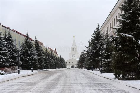 Kazan Winter Landscape Af the Kazan Kremlin Editorial Stock Photo ...