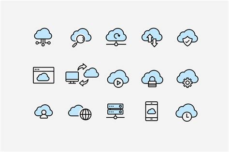 15 Cloud Computing Icons - Creative VIP