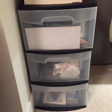 RUBBERMAID 3 Drawer Plastic Storage Black / Clear Victoria City, Victoria