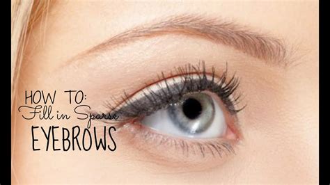 How To Shape Thin Eyebrows Youtube - EyebrowShaper