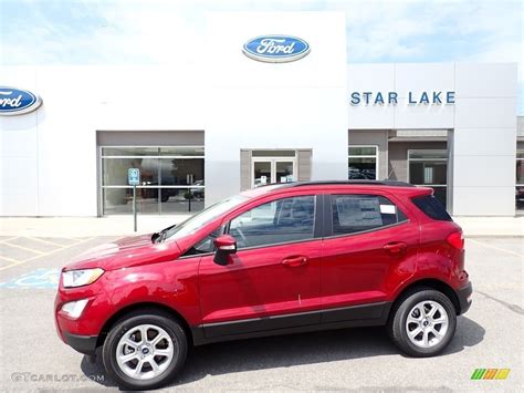 2020 Ruby Red Metallic Ford EcoSport SE 4WD #138242104 Photo #12 ...