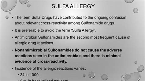 Sulfonylureas & Sulfa allergy