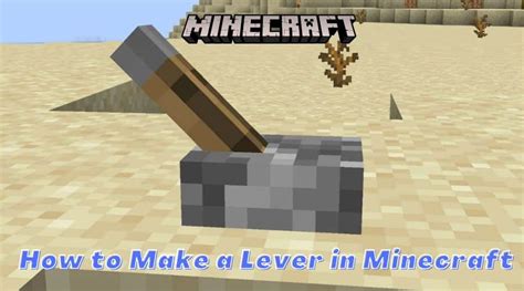 How To Make a Lever In Minecraft [2022 Tutorial] | Ricky Spears