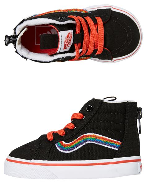 Vans Girls Sk8 Hi Zip Shoe - Toddler - Rainbow | SurfStitch