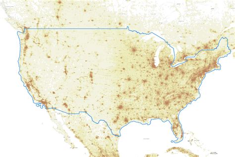 Kontur worldwide population density map