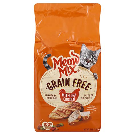 Meow Mix Grain Free with USA Chicken, 3-lb bag | Cat | Sun Fresh