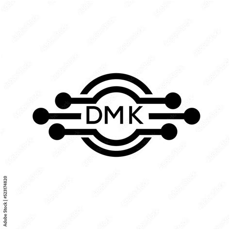 DMK letter logo. DMK best white background vector image. DMK Monogram logo design for ...