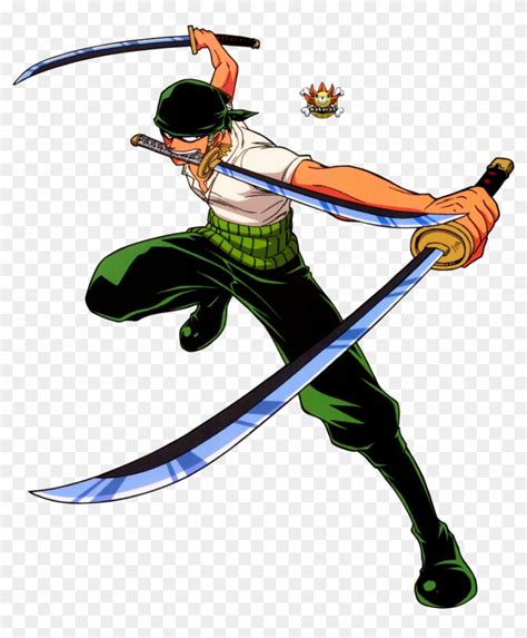 Download Roronoa Zoro Poster By Kaka - One Piece Zoro Three Swords Clipart Png Download - PikPng