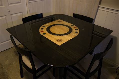 Handcrafted Fully Custom All Wood MTG Gaming Table http://imgur.com/a/bTbq4