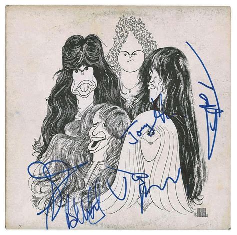 Aerosmith Signed Draw The Line Vinyl Album - The Autograph Source