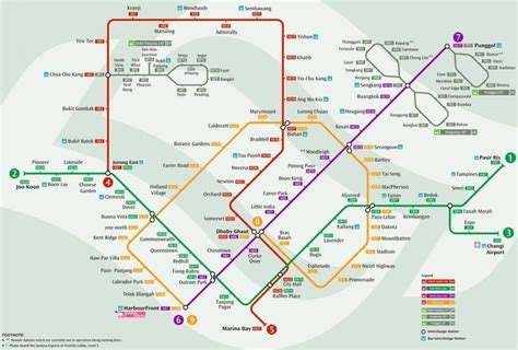 Singapore map mrt - System map mrt (Republic of Singapore)