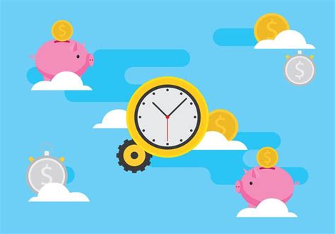 Time Is Money Illustration 97820 Vector Art at Vecteezy