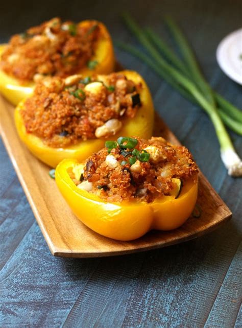 Quinoa Stuffed Peppers (Vegan) - Detoxinista