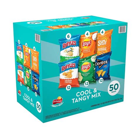 Frito-Lay Cool and Tangy Mix Variety Pack (50 ct.)Default Title in 2023 | Frito lay, Snack chips ...