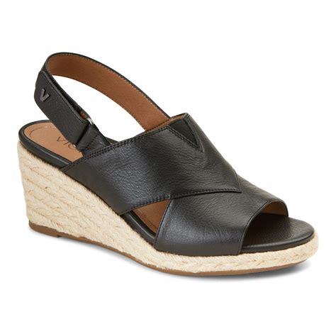 Vionic Zamar Women's Wedge Sandal Black - 6.5 Medium | Wedge sandals ...