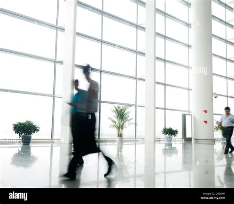 passenger in the shanghai pudong airport.interior of the airport Stock ...