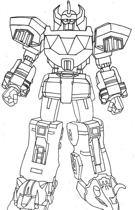 The Megazord Coloring Page