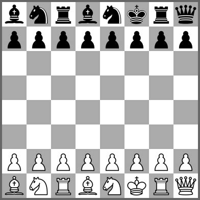 Chess variants with different initial positions – Green Chess