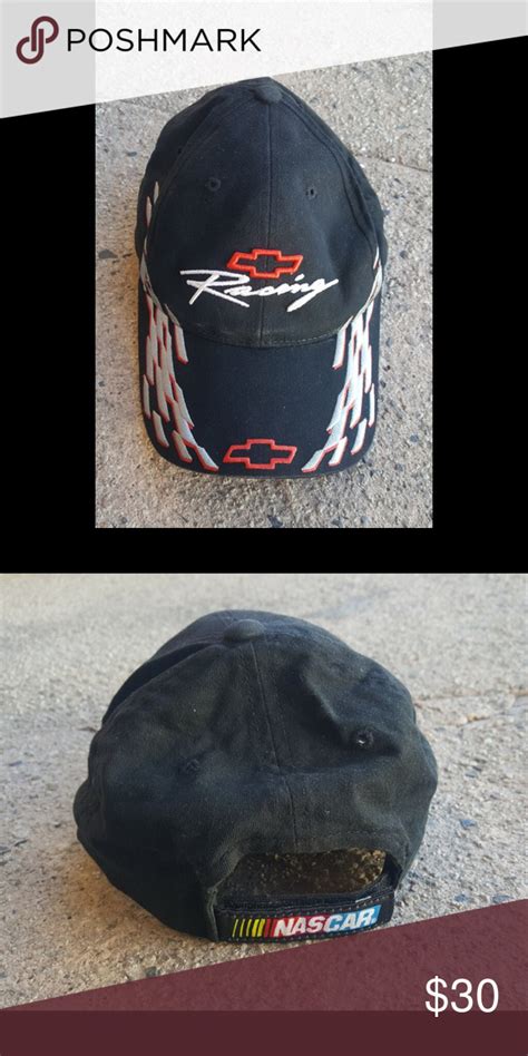 VINTAGE 90s NASCAR HAT CAP CHEVY RACING FORD DAD 🔥 Vintage NASCAR Chevy Racing Adjustable Hat ...