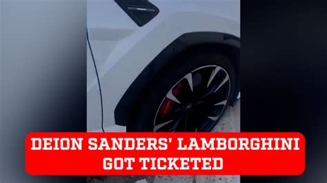 Deion Sanders? Lamborghini got ticketed by parking policer - MARCA TV ...