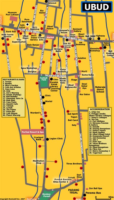 Map of Ubud | Bali Blog