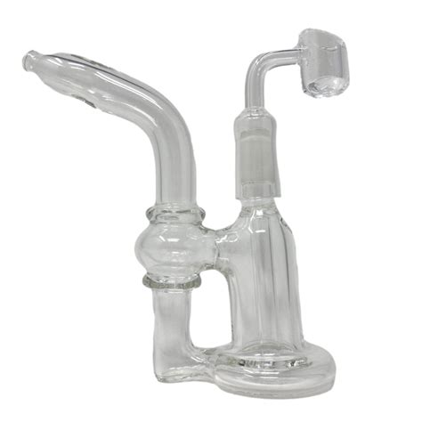 6" Recycler Dab Rig with Quartz Banger - Kings Pipes