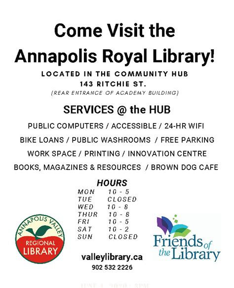 Library-Services – The Bridgetown Reader, Annapolis County, NS