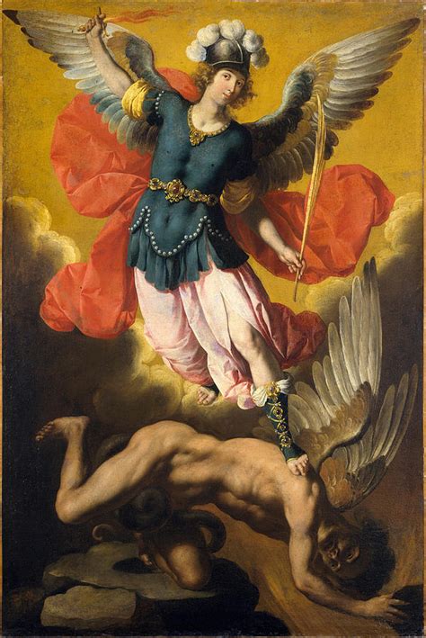 Saint Michael The Archangel Painting by Ignacio de Ries