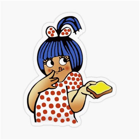 "Amul Butter Girl Iconic Indian Culture design" Sticker by GetItGiftIt | Redbubble