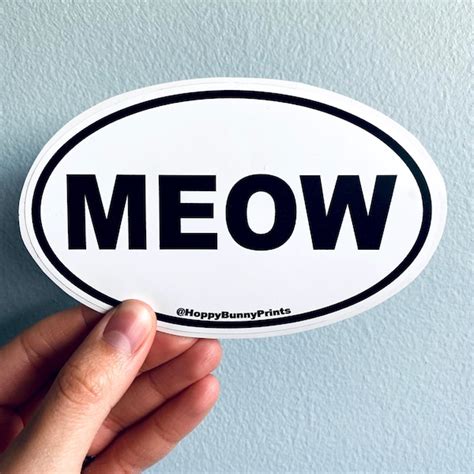 Cat Bumper Sticker - Etsy