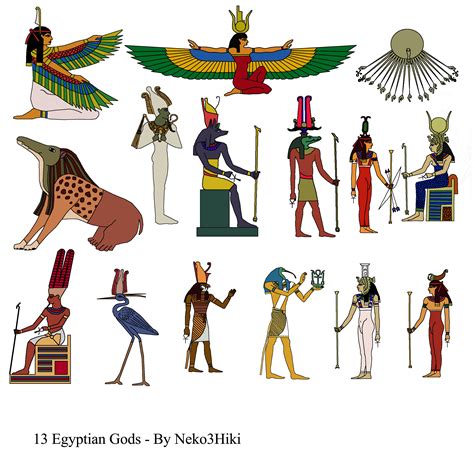 13 Ancient Egyptian Gods and Goddesses - Stock by Neko3hiki on ... - ClipArt Best - ClipArt Best