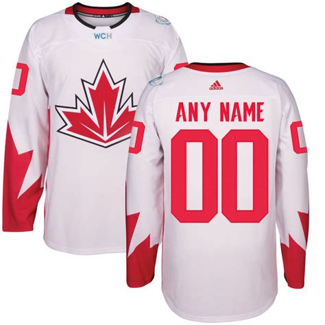 Men's Canada Hockey adidas White World Cup of Hockey 2016 Premier Custom Jersey on sale,for ...