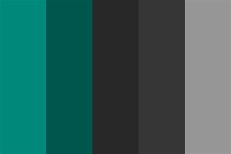 Teal Gray Black Color Scheme - freckledgirl99