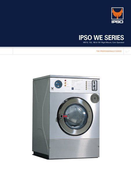 to download brochure for the ipso 16lb commercial washing machine