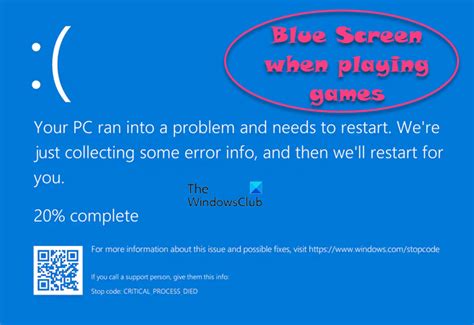 Fix Blue Screen when playing games on Windows PC