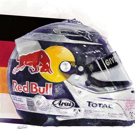 Sebastian Vettel Red Bull Helmet | RacePrints