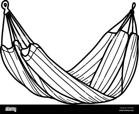 Tourist hammock for recreation. Portable hammock Stock Vector Image & Art - Alamy