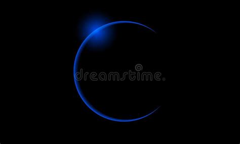 Blue solar eclipse stock vector. Illustration of deep - 111771731